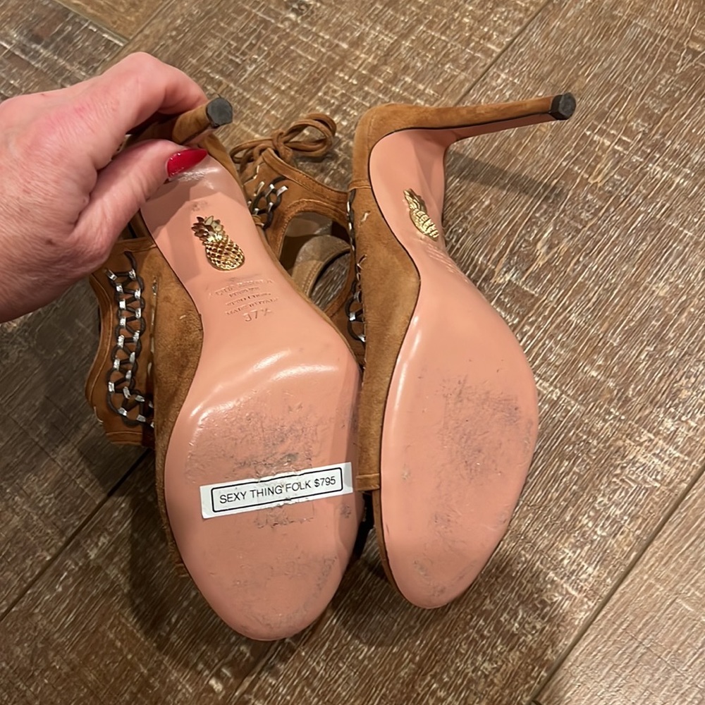 Aquazzura Sexy Thing Folk Sandals - Picture 11 of 11